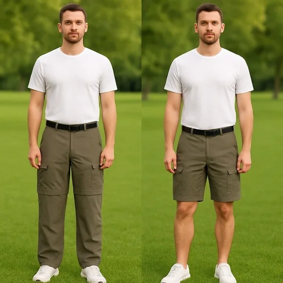 Eastern Mountain Sports Convertible Hiking Pants | 2-in-1 Cargo Shorts  Size 34L - Picture 12 of 12